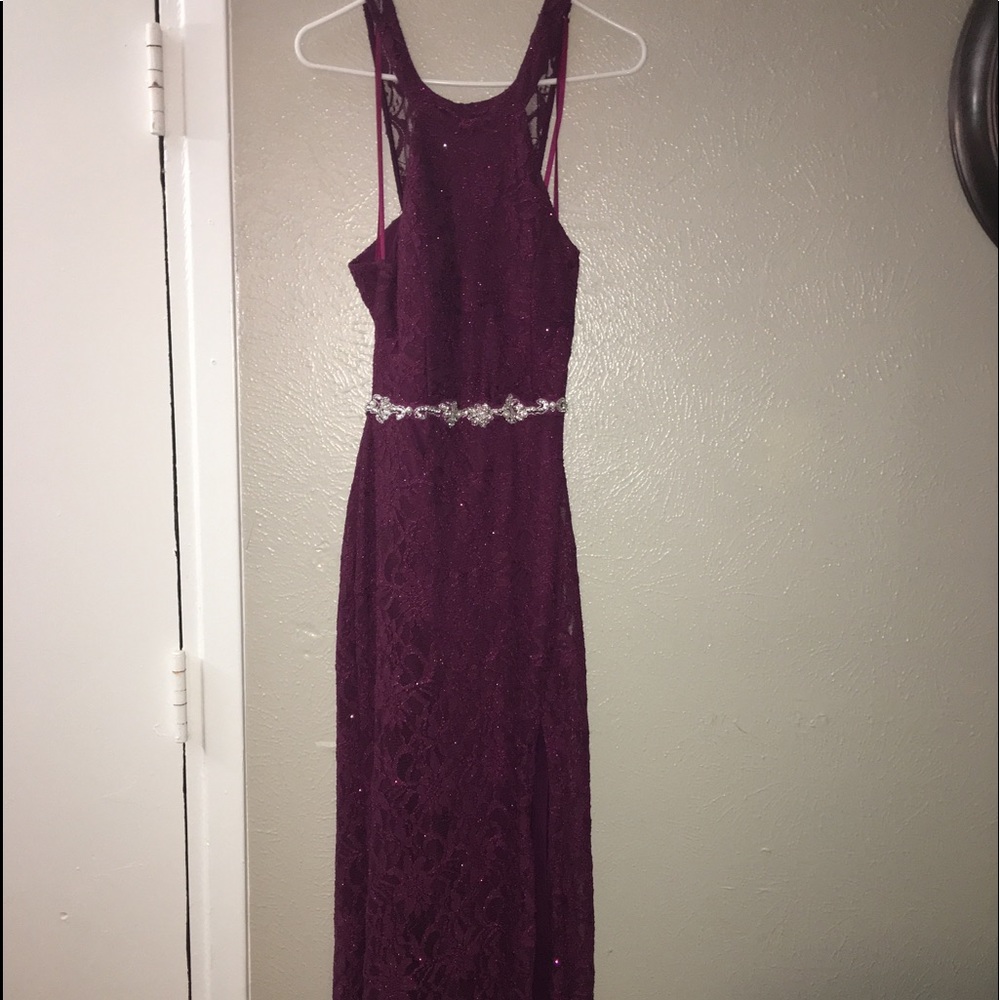 purple prom dress